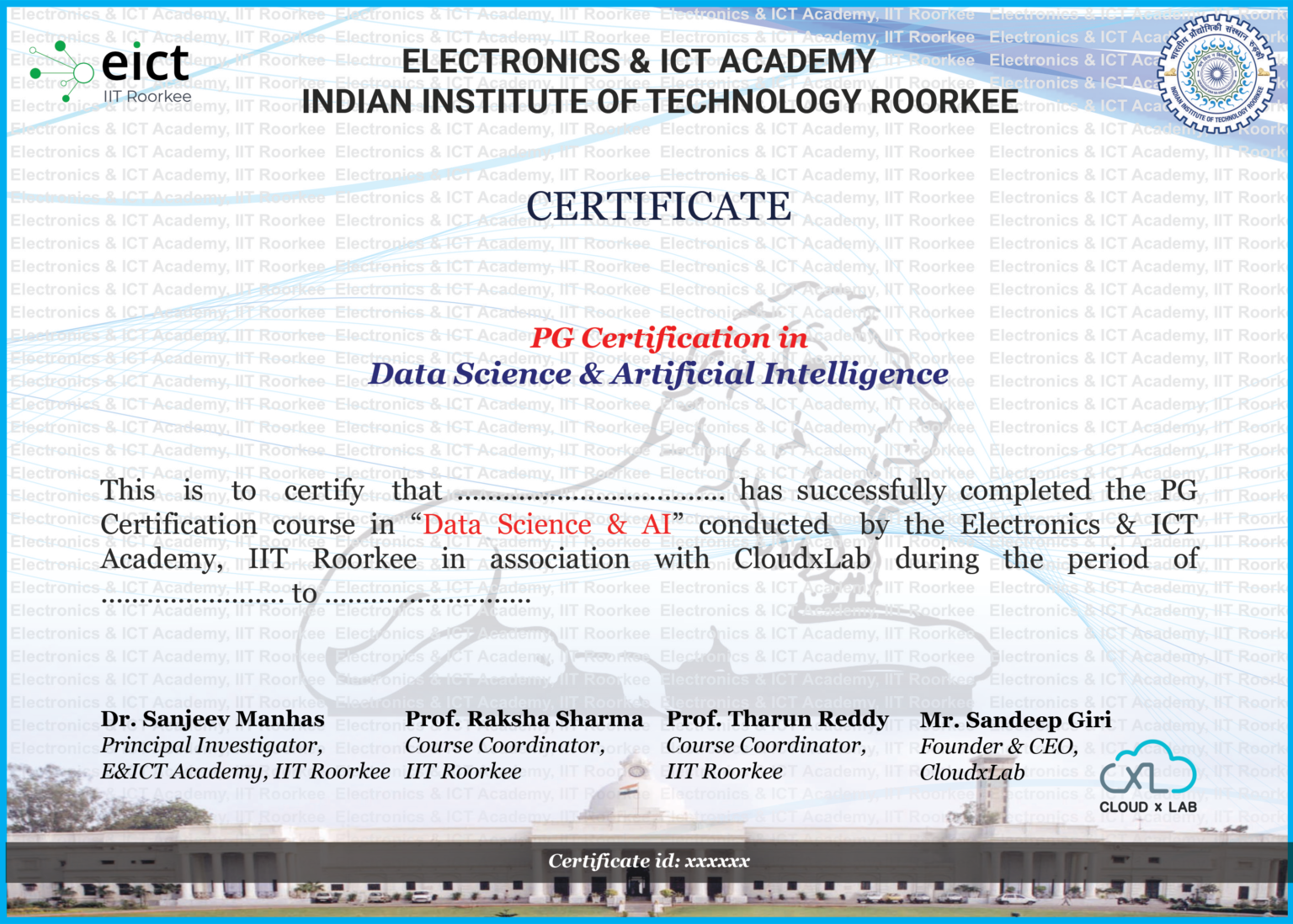 Data Science Specialization - E&ICT Academy IIT Roorkee